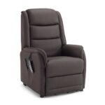 Berlin – Relaxzetel met liftfunctie – Leder B918 Dark Brown + PU