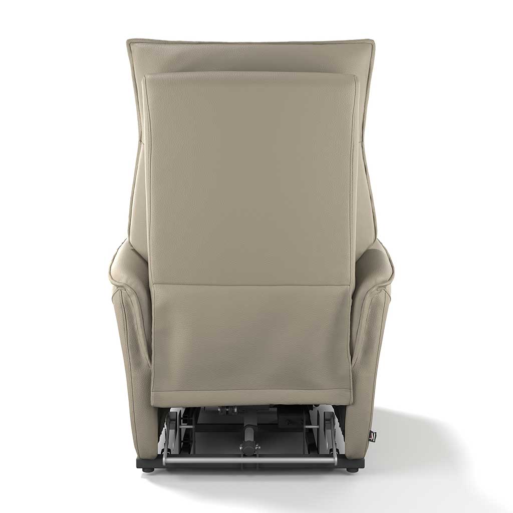 Cambridge – Relaxzetel met liftfunctie – Leder B942 Elephant (incl batterij + trolley) - Afbeelding 4