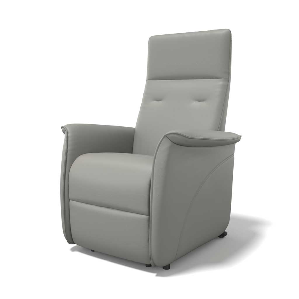 Essen – Relaxzetel met liftfunctie – Leder B967 Ash + PU - Afbeelding 3