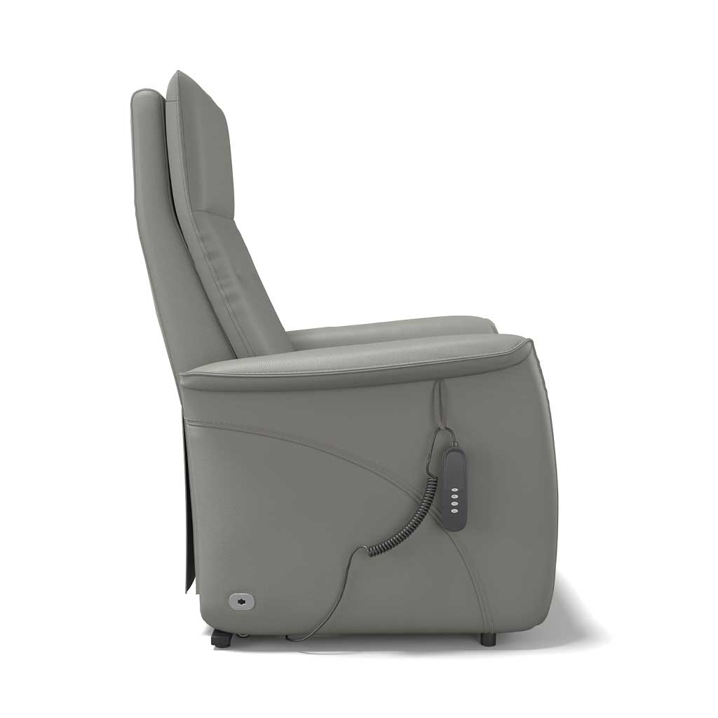 Essen – Relaxzetel met liftfunctie – Leder B967 Ash + PU - Afbeelding 4