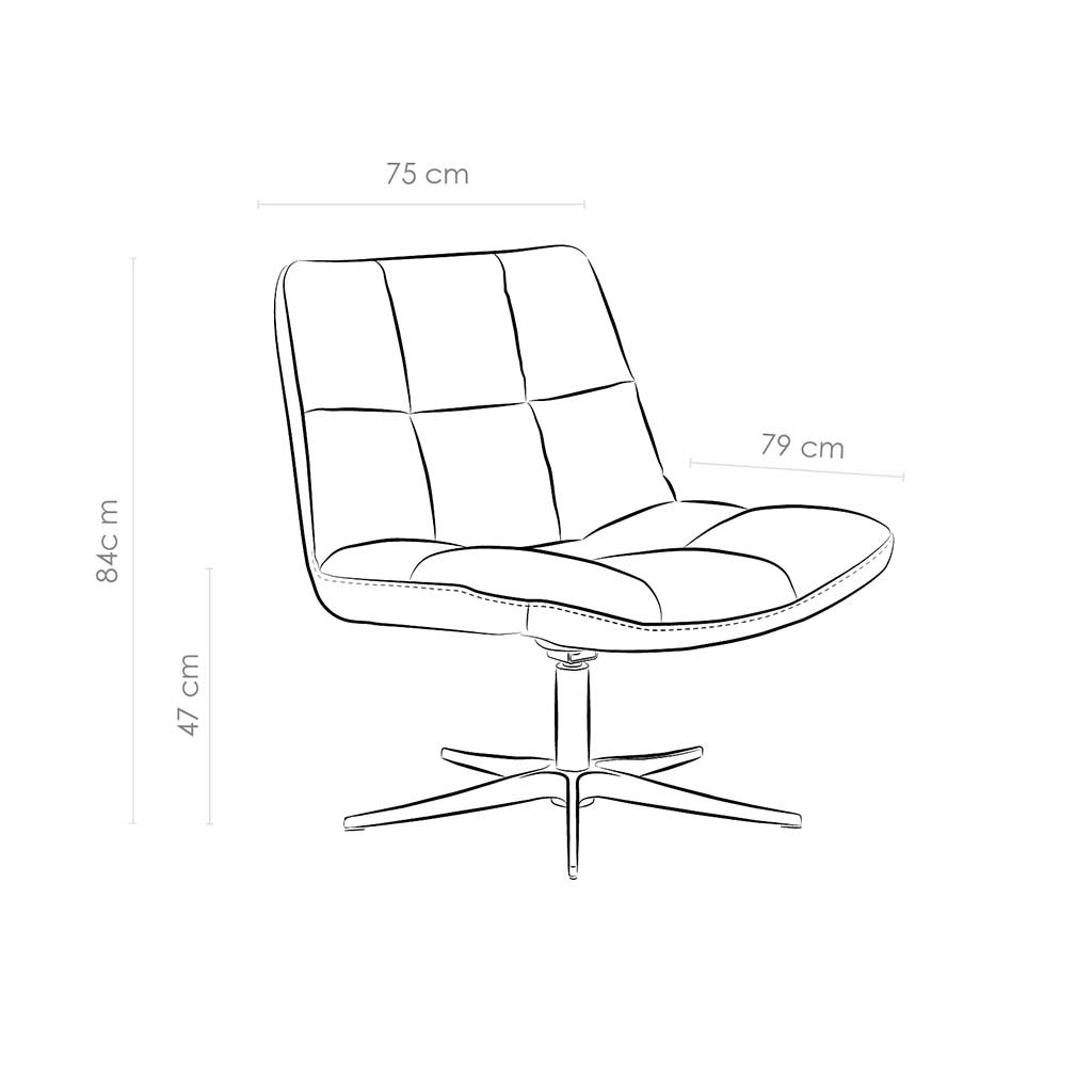 Square – Draaifauteuil – Adore 132 Gold - Afbeelding 8