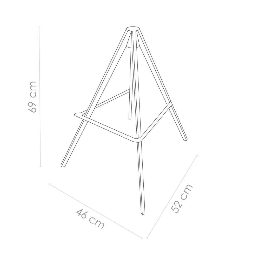 Onderstel A 75cm – Zwart - Afbeelding 5
