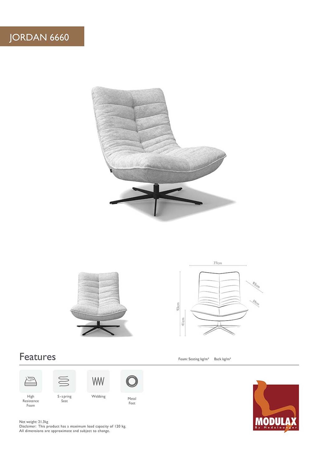 Jordan – Bijzetzetel – Wing 149 Steel - Afbeelding 9