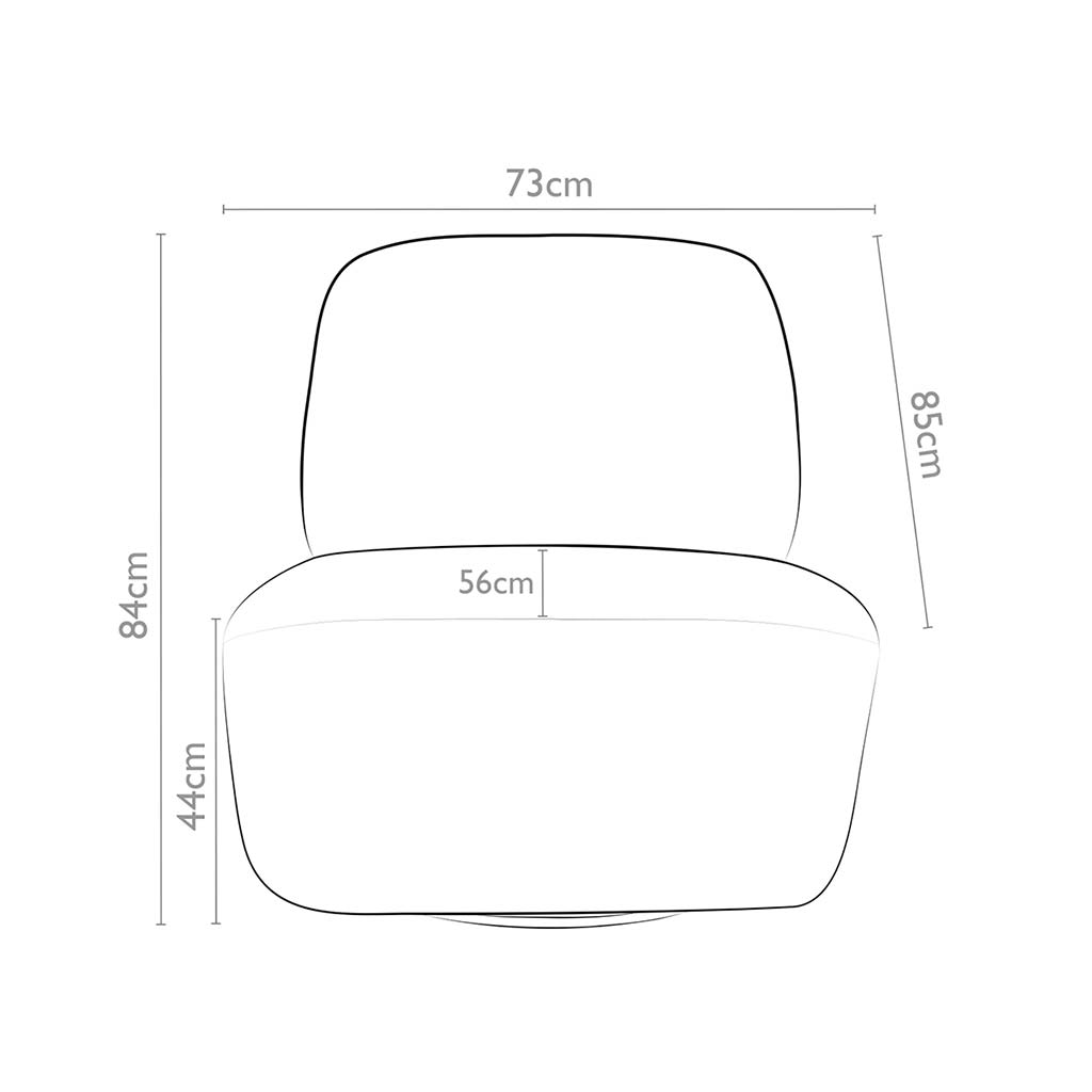 Pebble – Draaifauteuil – Be Fine 25 Pistazie - Afbeelding 9