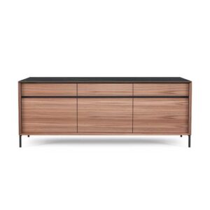LIMA 2101-SIDEBOARD 210-WALNUT + BLACK CERAMIC