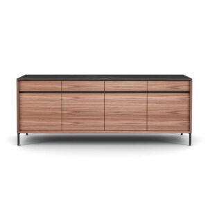 LIMA 2101-SIDEBOARD 240-WALNUT + BLACK CERAMIC