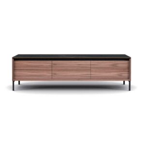 LIMA 2101-TV STAND 180-WALNUT + BLACK CERAMIC