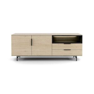 MANILLA 2102-SIDEBOARD WITH LED 210-WHITE WASH OAK