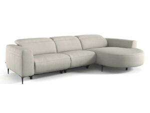 Maxime – Zetelcombinatie met ronde longchair (rechts) – Oasis 91 Bisque