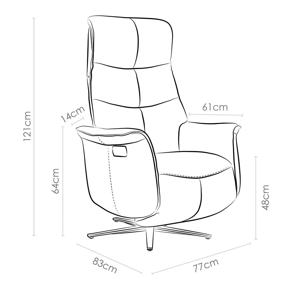 Adonis - Relaxzetel met liftfunctie - Bull 10 Liver (incl batterij) - Afbeelding 9