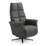 Hera – Relaxzetel 3-motorig – Leder B905 Grey (incl batterij)