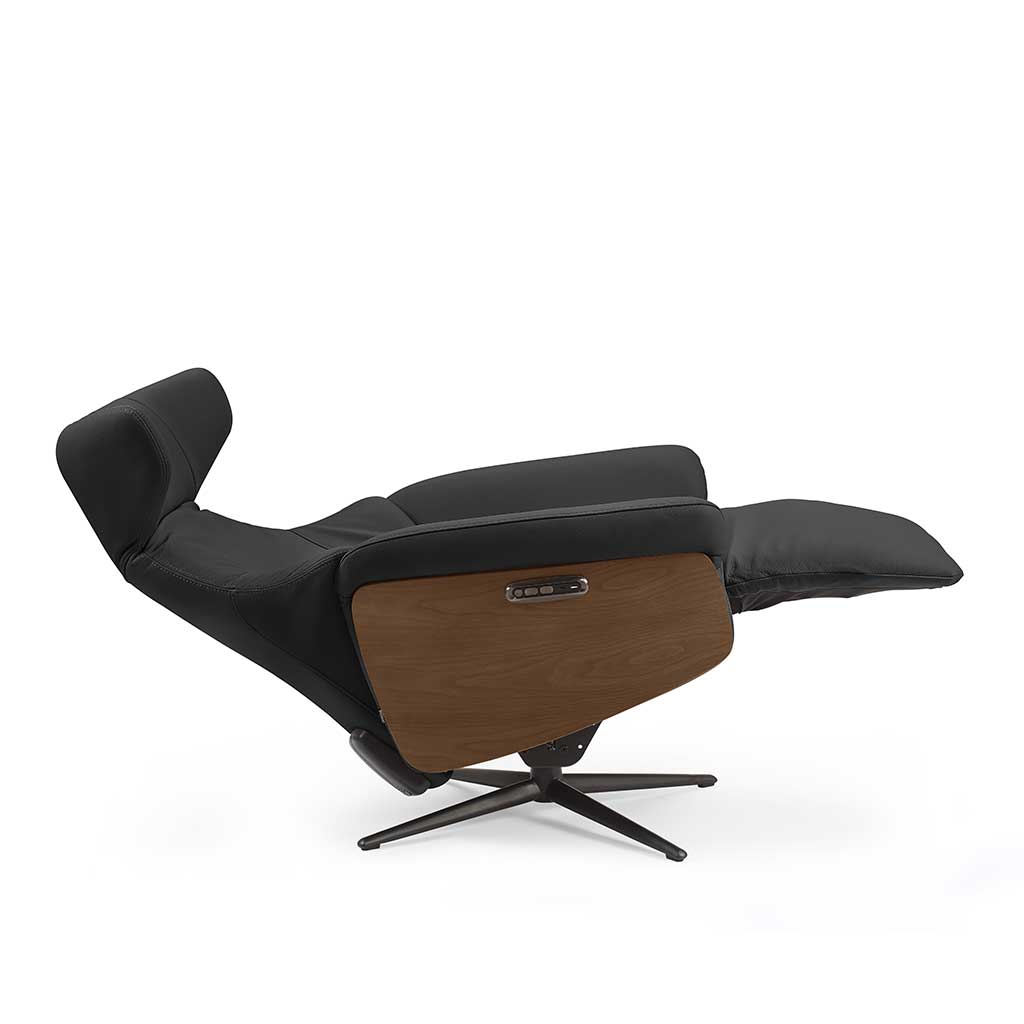 Mona – Relaxzetel 2-motorig – Leder B900 zwart (incl batterij) - Afbeelding 4