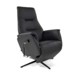 Sara – Relaxzetel met liftfunctie – Leder B900 Black (incl batterij)