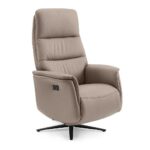 Zeus – Relaxzetel 3-motorig – Leder B968 Trufa (incl batterij)
