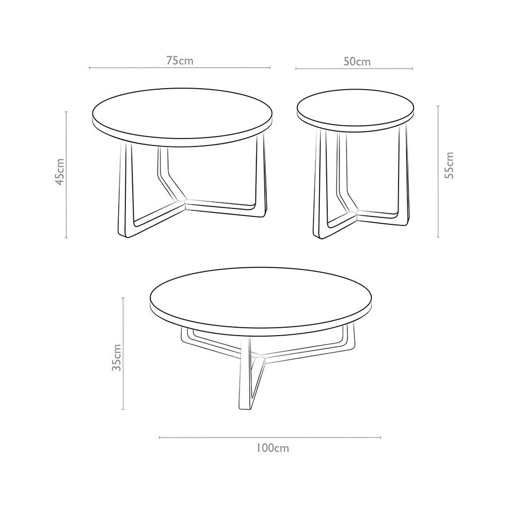 Ebano – Salontafel hout – Tobacco – 100 - Afbeelding 7