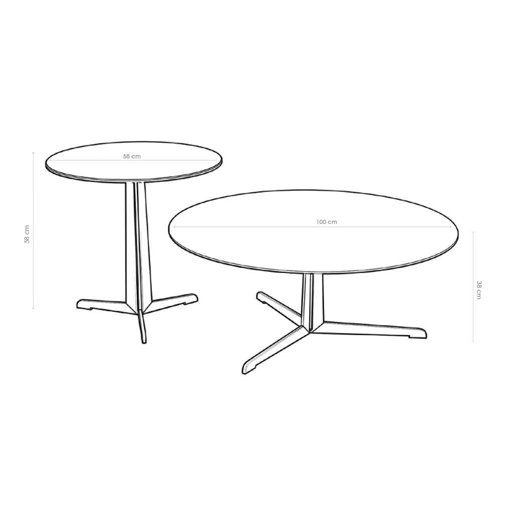 COFFEE TABLE KISOKO 3104-CT58-CERAMIC WHITE MXC205 - Afbeelding 5