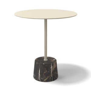 MARMO 3115 LARGE-ST44-MARBLE BROWN + CHAMPAGNE METAL TOP