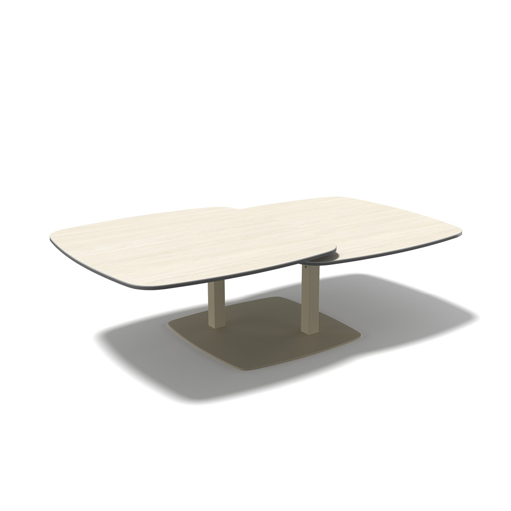 Zenya – Salontafel keramisch – Champagne / Travertine Look MXC131 - Afbeelding 3