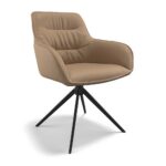 Como – Eetkamerstoel – Leder A823 (zwart)
