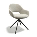 Messina – Eetkamerstoel – Ascot Pearl (zwart)