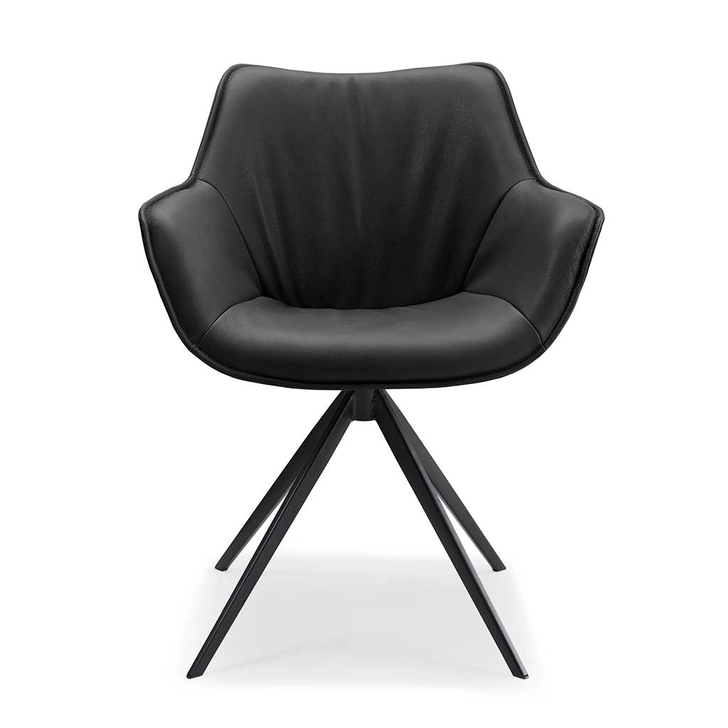Padua - Eetkamerstoel - Leder B500 (zwart) - Afbeelding 2