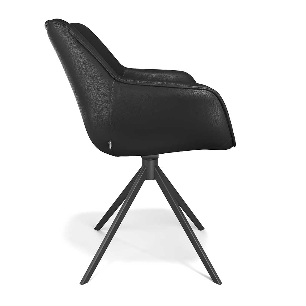 Padua - Eetkamerstoel - Leder B500 (zwart) - Afbeelding 3