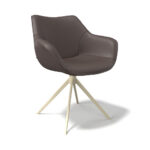 Padua - Eetkamerstoel - Leder B535 (champagne)