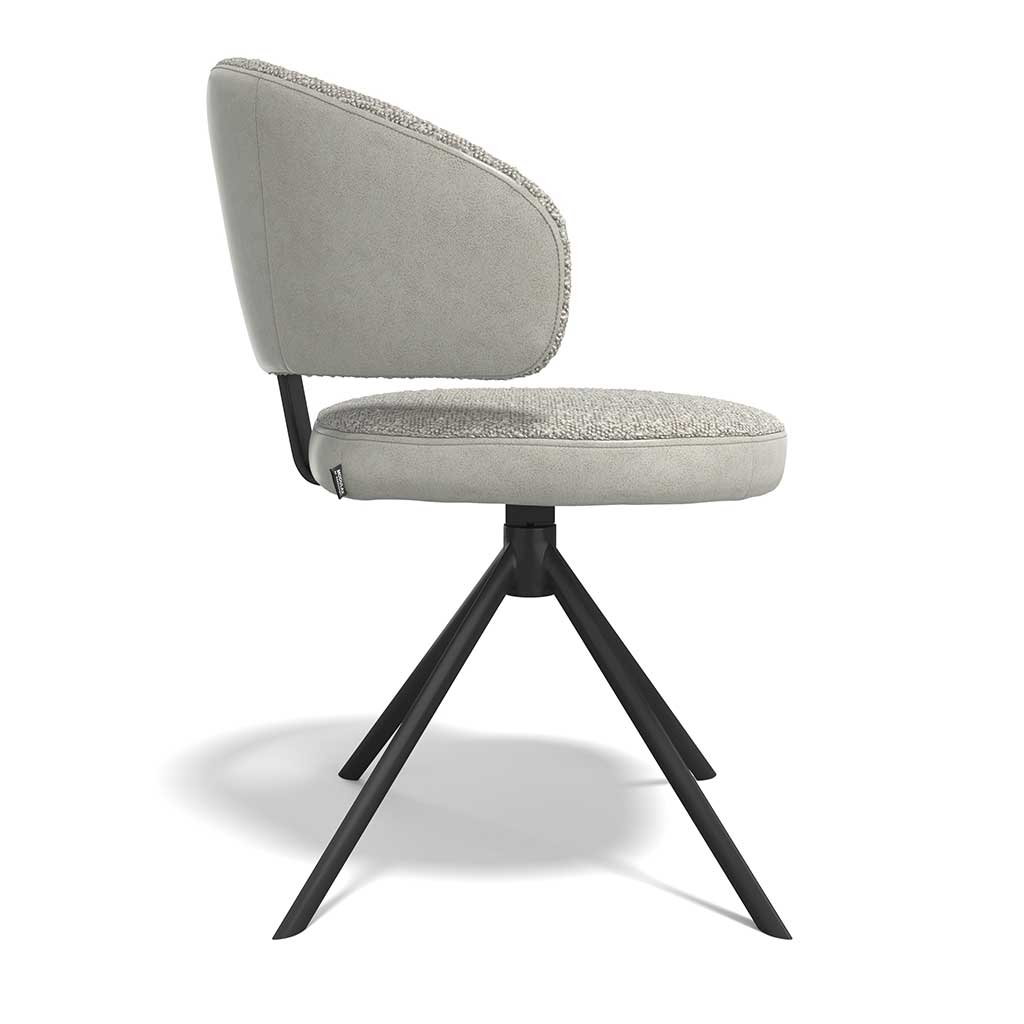 Zenith - Eetkamerstoel - Marte Var 023 + Ascot Toffee (zwart) - Afbeelding 3