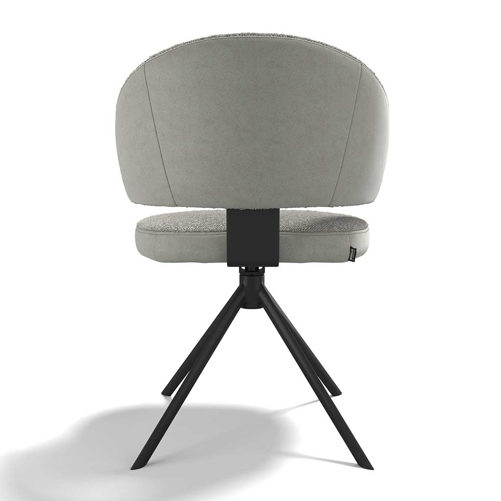 Zenith - Eetkamerstoel - Marte Var 023 + Ascot Toffee (zwart) - Afbeelding 4