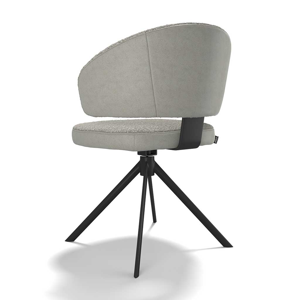 Zenith - Eetkamerstoel - Marte Var 023 + Ascot Toffee (zwart) - Afbeelding 5