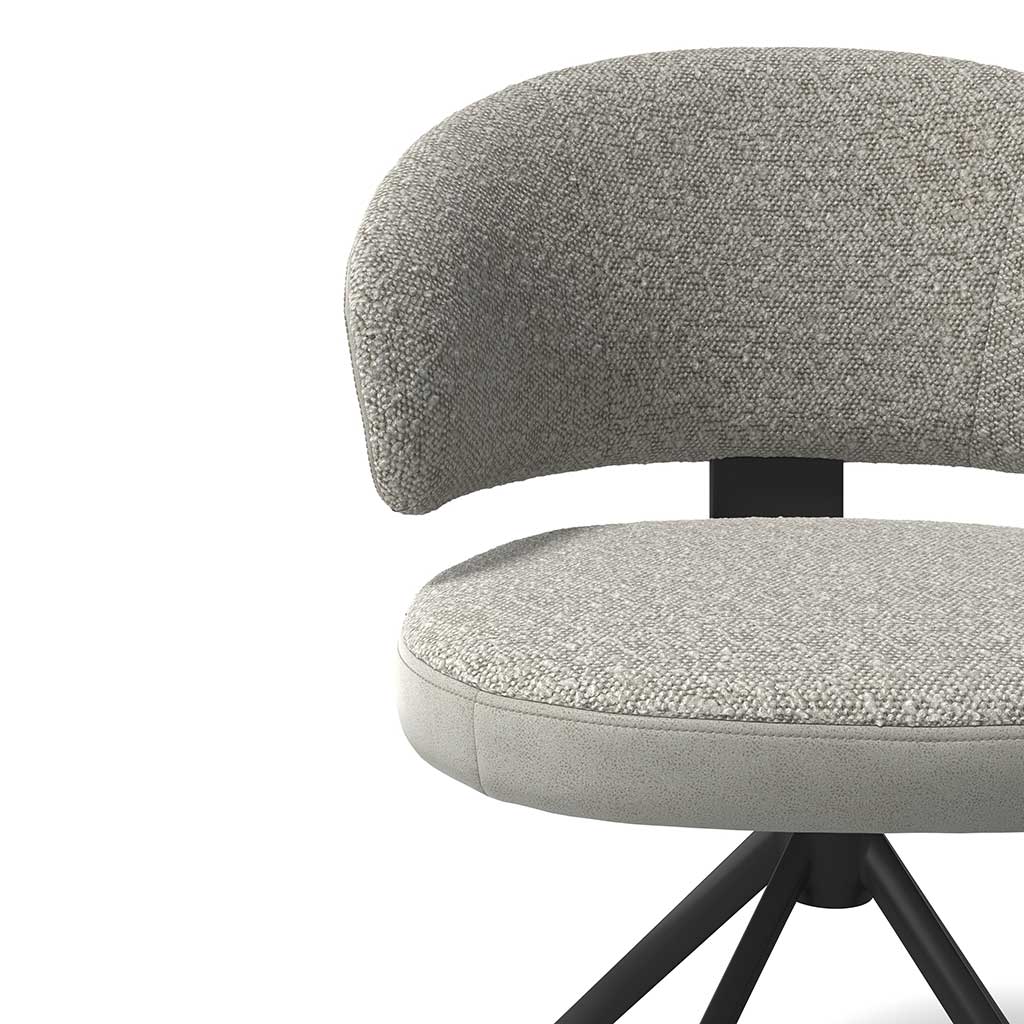 Zenith - Eetkamerstoel - Marte Var 023 + Ascot Toffee (zwart) - Afbeelding 6