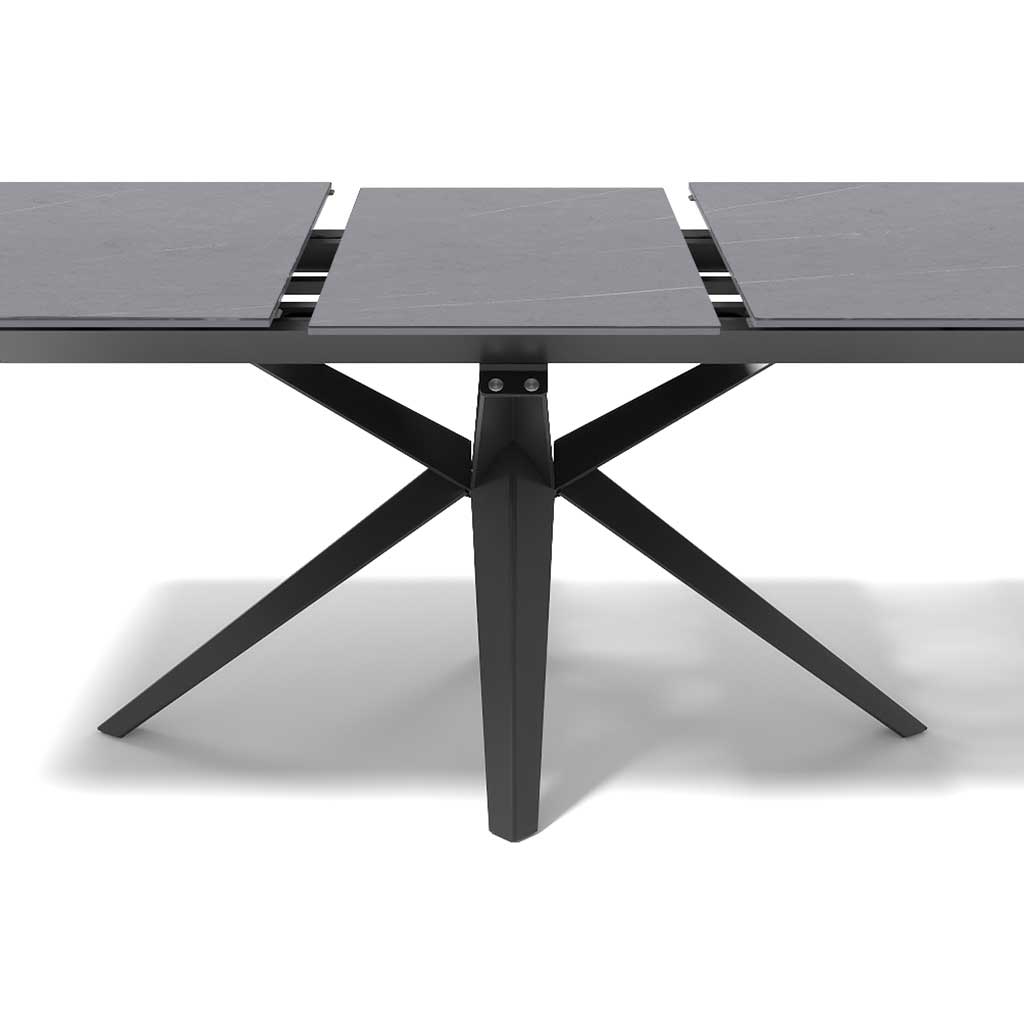 Haku – Eetkamertafel keramisch – zwart / grijs MXC122 – 180 (elek. verlengbaar, incl. batterij) - Afbeelding 4