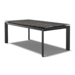 Magma – Eetkamertafel keramisch – zwart / Noir Desir MXC123 – 200 (man. verlengbaar)