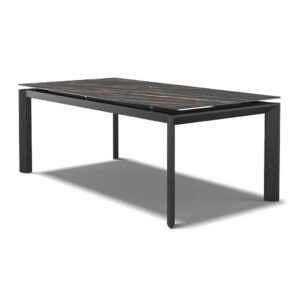 Magma – Eetkamertafel keramisch – zwart / Noir Desir MXC123 – 200 (man. verlengbaar)