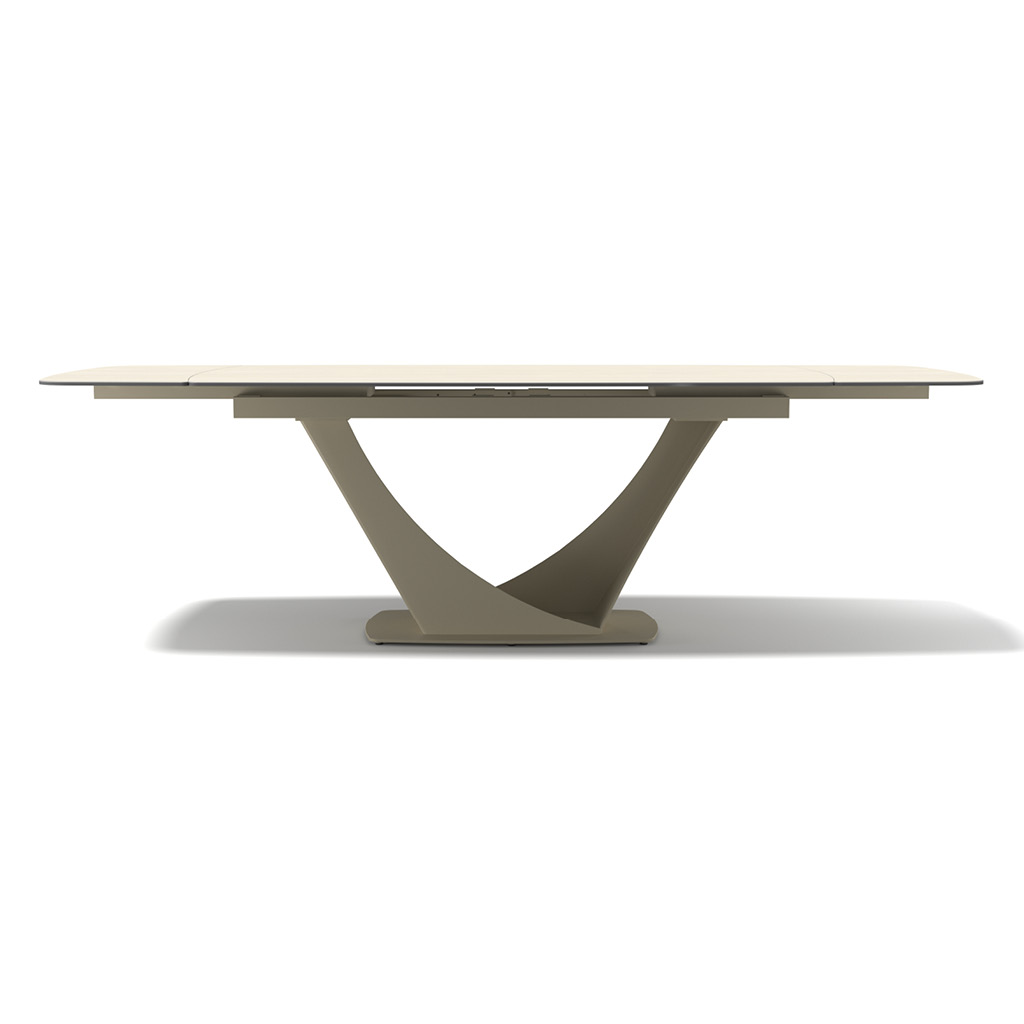 Naru – Eetkamertafel keramisch – Champagne / Travertin look MXC131 – 180 (man. verlengbaar) - Afbeelding 5