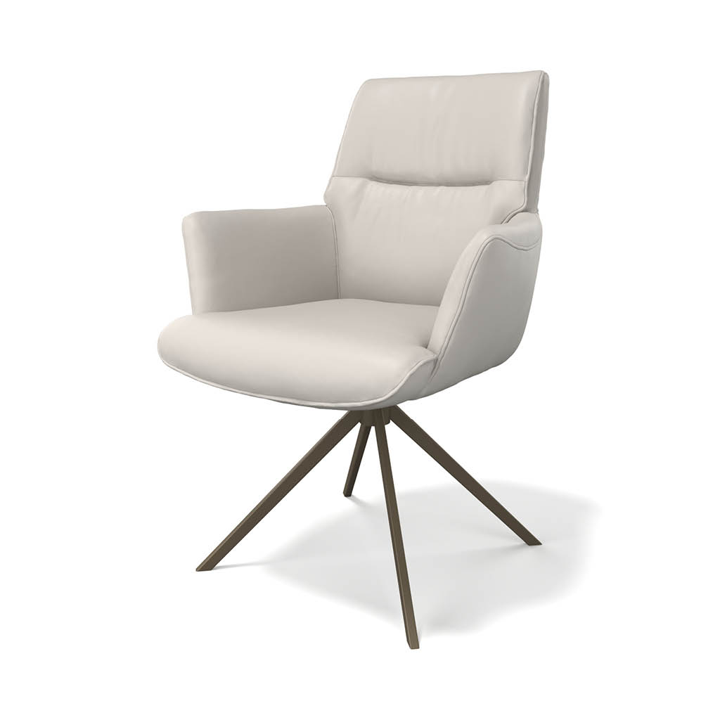 Flavia – Eetkamerstoel – Leder B970 (espresso) - Afbeelding 3