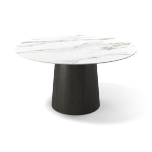 Tom – Eetkamertafel keramisch – tobacco / Mountain Beige MXC341 – Ø 145