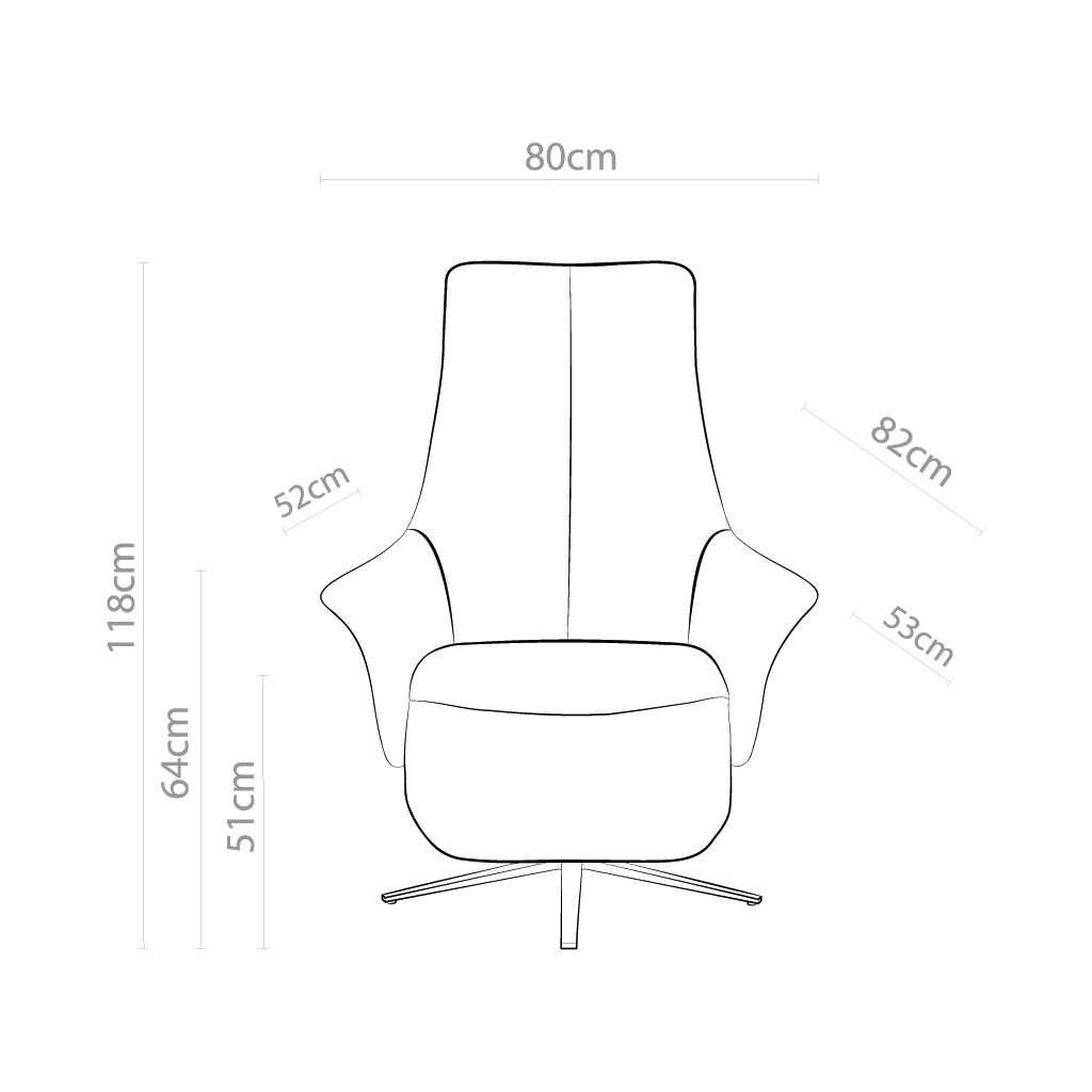 Braga - Relaxzetel 4-motorig - Oasis 196 Shell (incl batterij) - Afbeelding 9