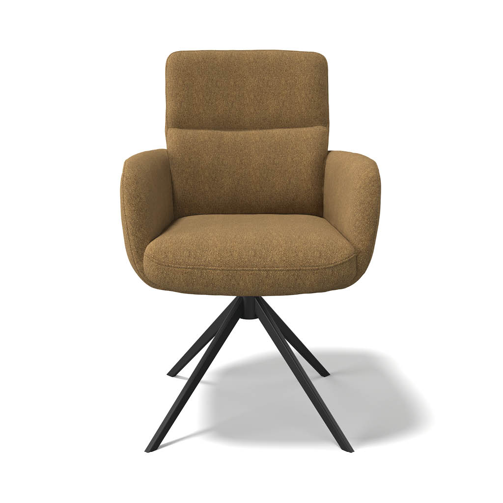 Toby – Eetkamerstoel – Glory 16 Caramel (black) - Afbeelding 2