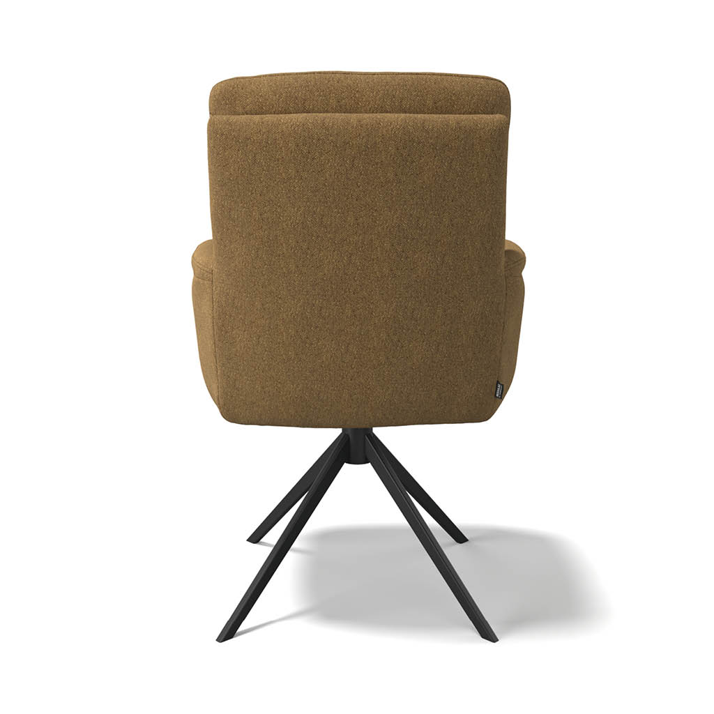 Toby – Eetkamerstoel – Glory 16 Caramel (black) - Afbeelding 5