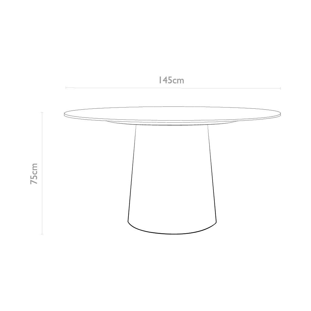 Tom – Eetkamertafel keramisch – natural / Mountain Beige MXC341 – Ø 145 - Afbeelding 8