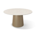 Tom – Eetkamertafel keramisch – natural / Concrete MXC346 – Ø 145