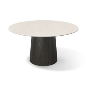 Tom – Eetkamertafel keramisch – tobacco / Concrete MXC346 – Ø 145