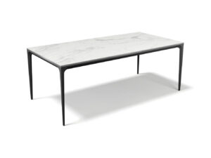 Yari – Eetkamertafel keramisch – zwart / Matt White MXC401 – 200