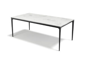 Yari – Eetkamertafel keramisch – zwart / Matt White MXC401 – 200