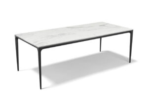 Yari – Eetkamertafel keramisch – zwart / Matt White MXC401 – 220