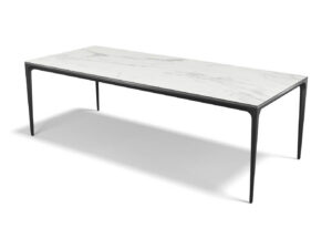 Yari – Eetkamertafel keramisch – zwart / Matt White MXC401 – 240