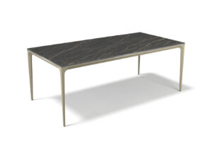 Yari – Eetkamertafel keramisch – champagne / Noir Desir MXC123 – 200