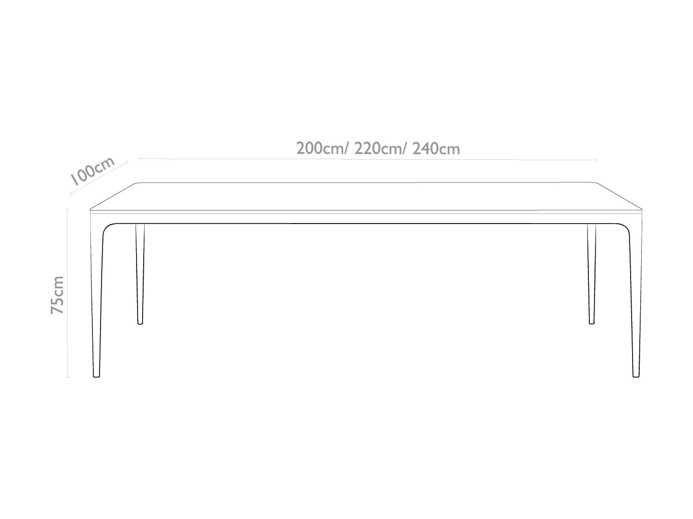 Yari – Eetkamertafel keramisch – champagne / Travertin look MXC131 – 200 - Afbeelding 7