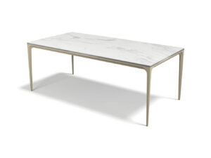 Yari – Eetkamertafel keramisch – champagne / Matt White MXC401 – 200